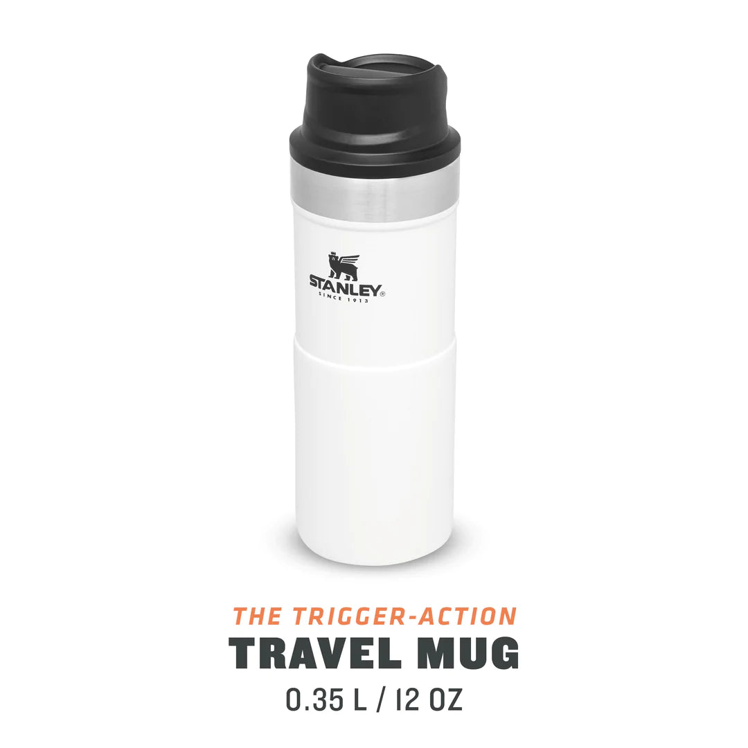 Stanley Classic Trigger-Action Mug 0.35L Polar White inhoud