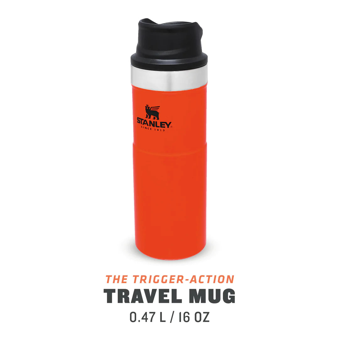 Stanley Classic The Trigger-Action Travel Mug |  0.47L | Blaze Orange